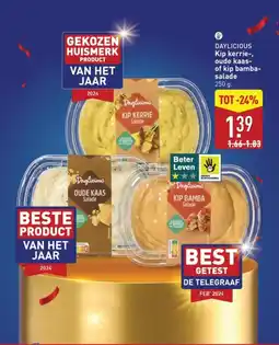 ALDI Daylicious Kip kerrie, oude kaas of kip bamba salade aanbieding