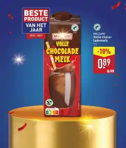 ALDI Milsani Volle choco lademelk aanbieding