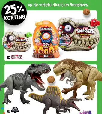 Intertoys Op de vetste dino's en Smashers aanbieding