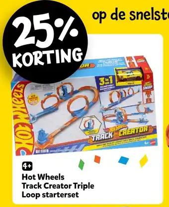 Intertoys Hot Wheels Track Creator Triple Loop starterset aanbieding