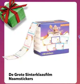 Intertoys De Grote Sinterklaasfilm Naamstickers aanbieding