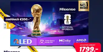 Euronics Hisense QLED TV aanbieding