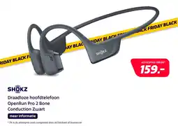Euronics Shokz Draadloze hoofdtelefoon OpenRun Pro 2 Bone Conduction Zwart aanbieding