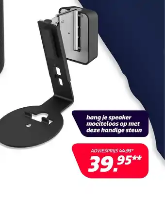 Euronics hang je speaker moeiteloos op met deze handige steun aanbieding