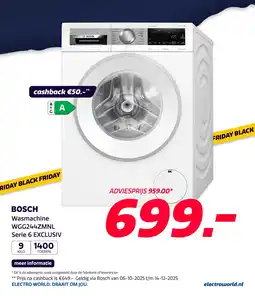 Euronics Bosch Wasmachine aanbieding