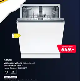Euronics Bosch Vaatwasser volledig geïntegreerd aanbieding