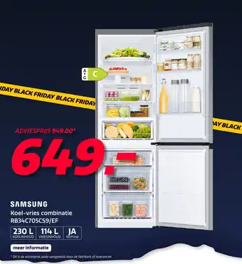 Euronics Samsung Koel-vries combinatie aanbieding