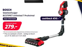 Euronics Bosch Steelstofzuiger aanbieding