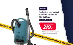 Euronics Stofzuiger met stofzak Guard M1 PowerLine Nordicblauw aanbieding