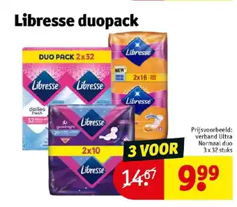 Kruidvat Libresse duopack aanbieding