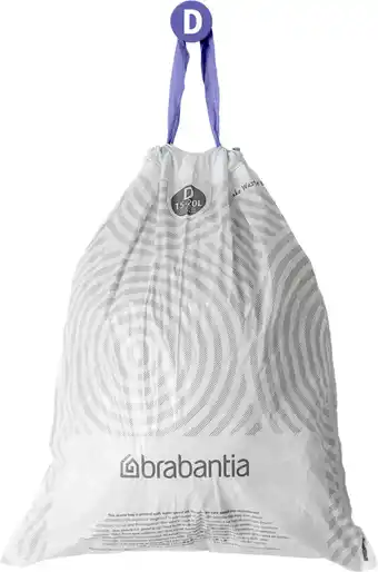 Coolblue Brabantia Vuilniszakken Code D - 15-20 Liter (120 stuks) aanbieding