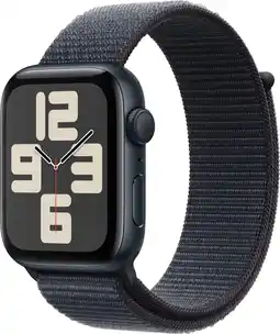 Coolblue Apple Watch SE 2024 44mm Midnight Sport Loop aanbieding