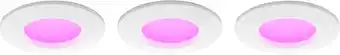 Coolblue Philips Hue inbouwspot Slim 3-pack - White and color - 90mm aanbieding