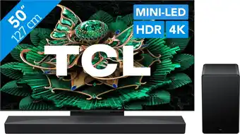 Coolblue TCL 50 QD Mini-led C71K 4K (2025) + TCL Q65H aanbieding
