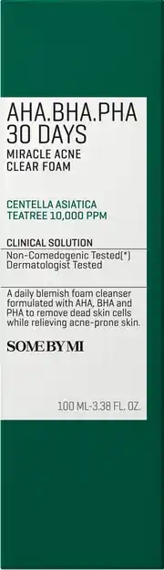 De Online Drogist Some By Mi AHA.BHA.PHA 30 Days Miracle Acne Clear Foam aanbieding