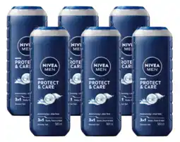 De Online Drogist Nivea Men - Protect & Care 3-in-1 Shower Gel Voordeelverpakking aanbieding