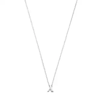 Douglas Isabel Bernard Ketting Saint Germain Chloé - 14 karaat witgoud letter A - Z aanbieding
