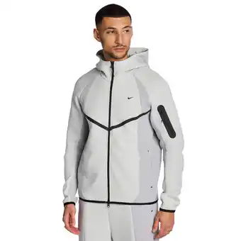 Foot Locker Nike Tech Fleece Hoodies Heren - Zilver - Maat S - Poly Fleece aanbieding