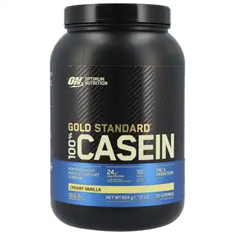 Holland & Barrett Optimum Nutrition Gold Standard 100% Casein Creamy Vanilla - 924g aanbieding