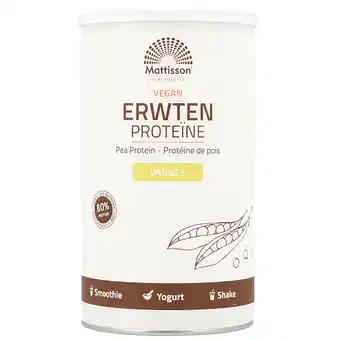 Holland & Barrett Mattisson Erwten Proteine Poeder - 350g aanbieding