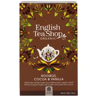 Holland & Barrett English Tea Shop Rooibos, Cocoa & Vanilla - 20 theezakjes aanbieding