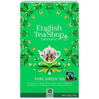 Holland & Barrett English Tea Shop Pure Green Tea - 20 theezakjes aanbieding