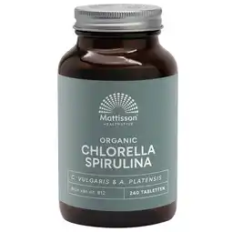 Holland & Barrett Mattisson Chlorella Spirulina 500mg - 240 tabletten aanbieding