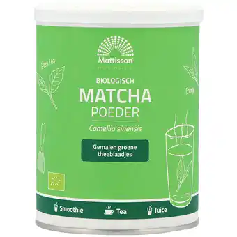 Holland & Barrett Mattisson Matcha Poeder - 125g aanbieding