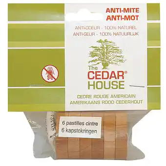 Holland & Barrett The Cedar House Cederhouten Kapstokringen - 6 stuks aanbieding