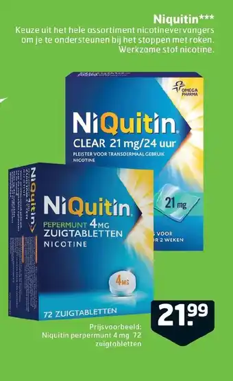 Trekpleister Niquitin aanbieding