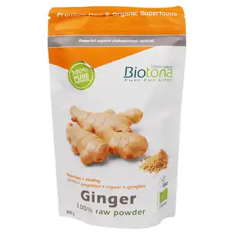 Holland & Barrett Biotona 100% Gember Poeder - 200g aanbieding