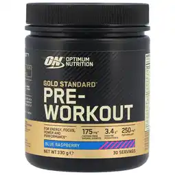 Holland & Barrett Optimum Nutrition Gold Standard Pre-Workout Blue Raspberry - 330g aanbieding