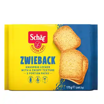 Holland & Barrett Schär Zwieback Toast Glutenvrij aanbieding
