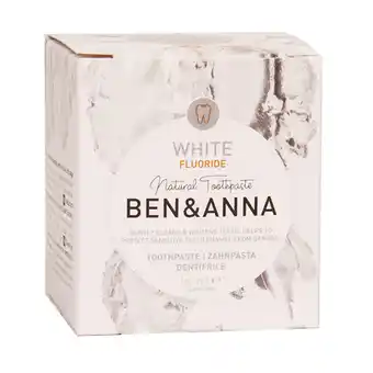 Holland & Barrett Ben & Anna Tandpasta met Fluoride White - 100ml aanbieding