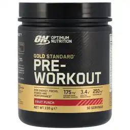 Holland & Barrett Optimum Nutrition Gold Standard Pre-Workout Fruit Punch - 330g aanbieding