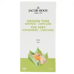 Holland & Barrett Jacob Hooy Groene Thee Gember Kurkuma - 20 Theezakjes aanbieding