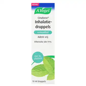 Holland & Barrett A.Vogel Cinuforce Inhalatiedruppels + Menthol - 10 ml aanbieding