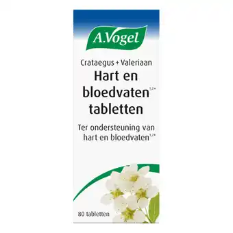 Holland & Barrett A.Vogel Crataegus Valeriaan Hart en Bloedvaten (80 Tabletten) aanbieding