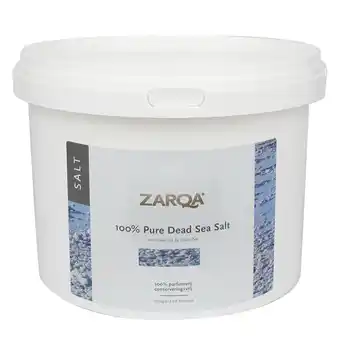 Holland & Barrett ZARQA Dode Zeezout 100% Puur - 5kg aanbieding