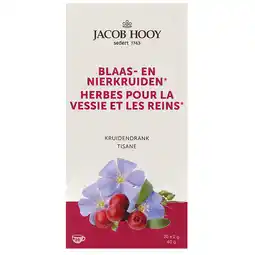 Holland & Barrett Jacob Hooy Blaas & Nierkruiden (20 Theezakjes) aanbieding