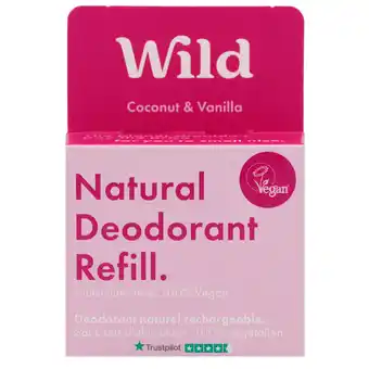 Holland & Barrett Wild Deodorant Coconut & Vanilla Navulling - 40g aanbieding