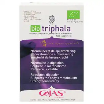 Holland & Barrett OJAS Ayurveda Bio Triphala - 60 capsules aanbieding