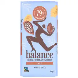 Holland & Barrett Balance Chocoladereep Melk - 100 g aanbieding