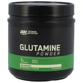 Holland & Barrett Optimum Nutrition Glutamine Powder Unflavoured - 630g aanbieding