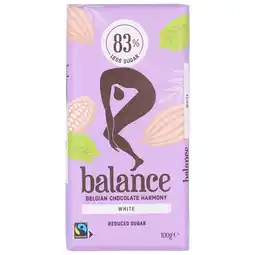 Holland & Barrett Balance Witte Chocoladereep - 100 g aanbieding
