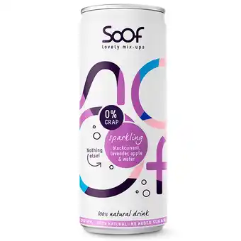Holland & Barrett Soof Sparkling Blackcurrant, Lavender, Apple & Water - 250ml aanbieding