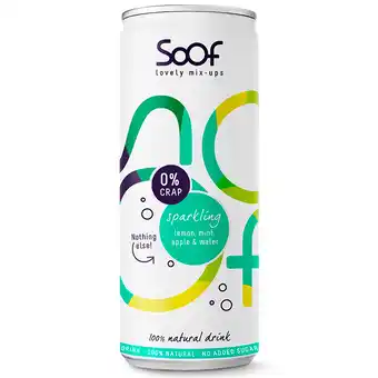 Holland & Barrett Soof Sparkling Lemon, Mint, Apple & Water - 250ml aanbieding