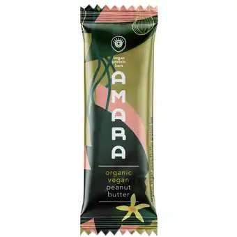 Holland & Barrett Amara Vegan Protein Bar Peanut Butter Vanilla - 40g aanbieding