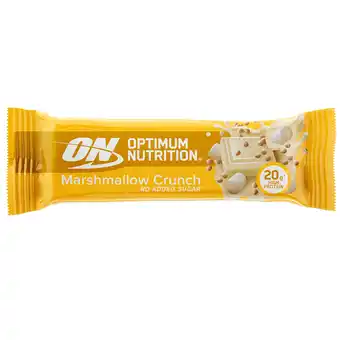 Holland & Barrett Optimum Nutrition Crunch Protein Bar Marshmallow - 65g aanbieding
