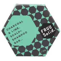 Holland & Barrett Fruu Solid Charcoal & Lime Scalp Shampoo Bar - 55g aanbieding